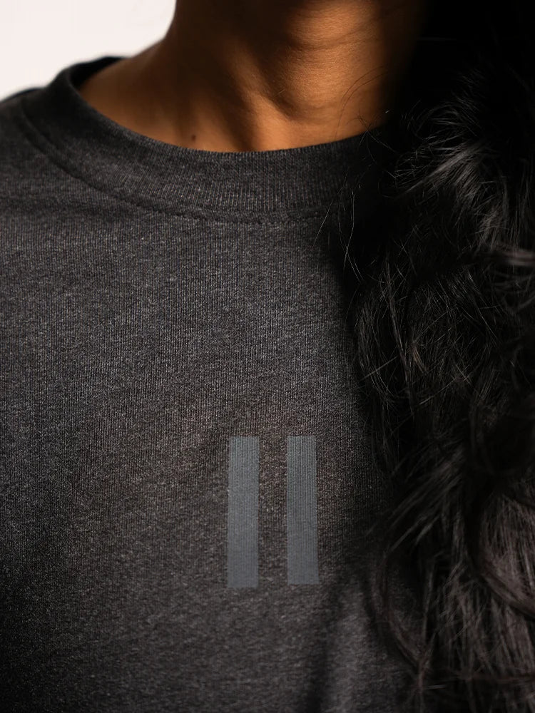 Stone Grey Melange - The Pause Tee