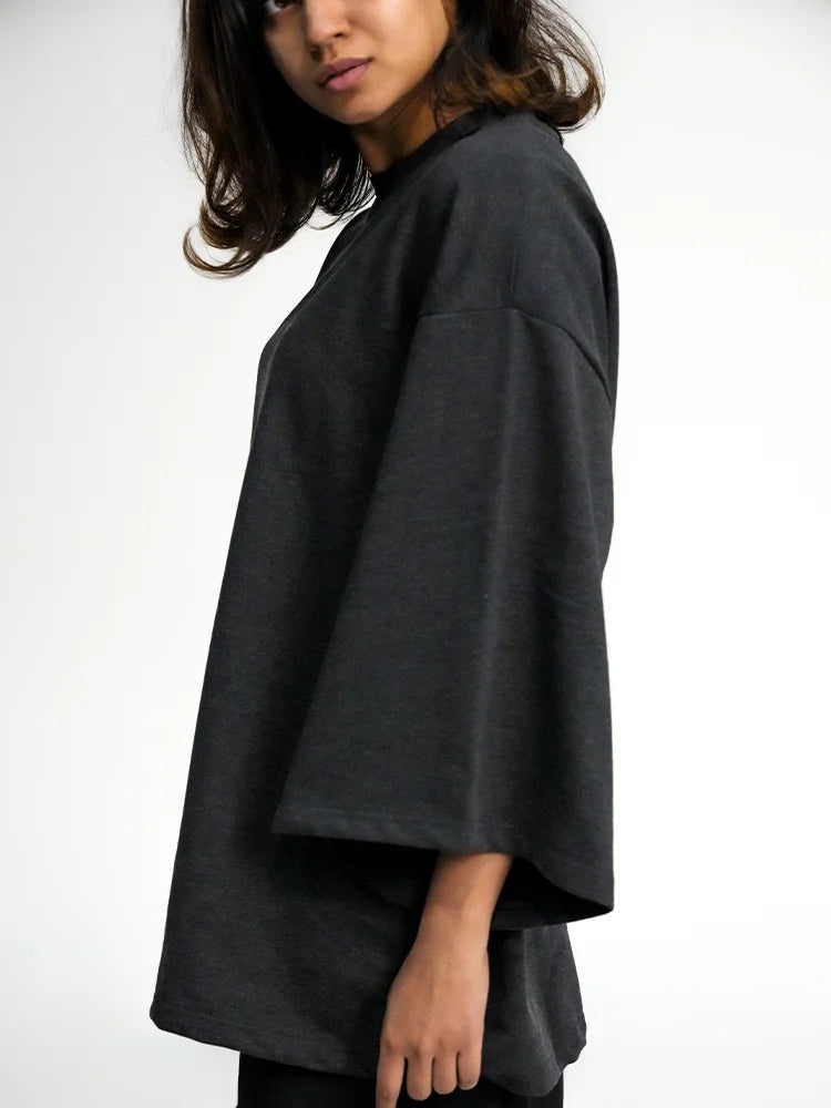 Stone Grey Melange - The Pause Tee