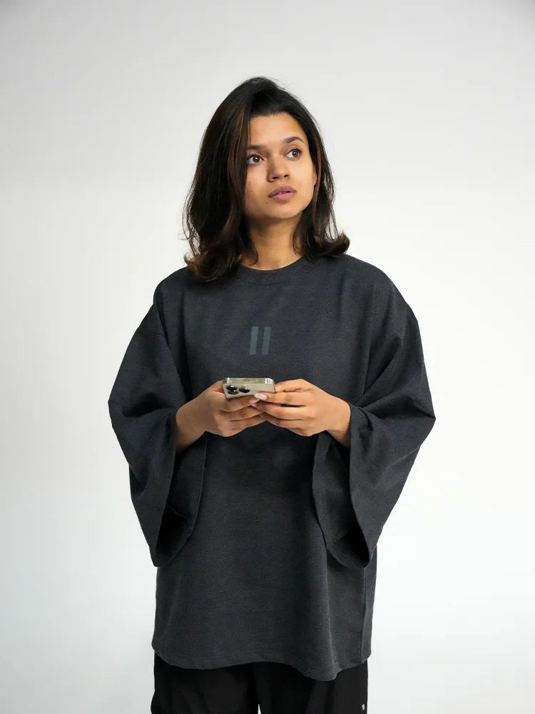 Stone Grey Melange - The Pause Tee
