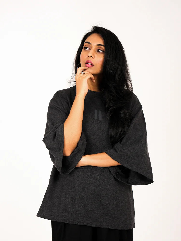 Stone Grey Melange - The Pause Tee