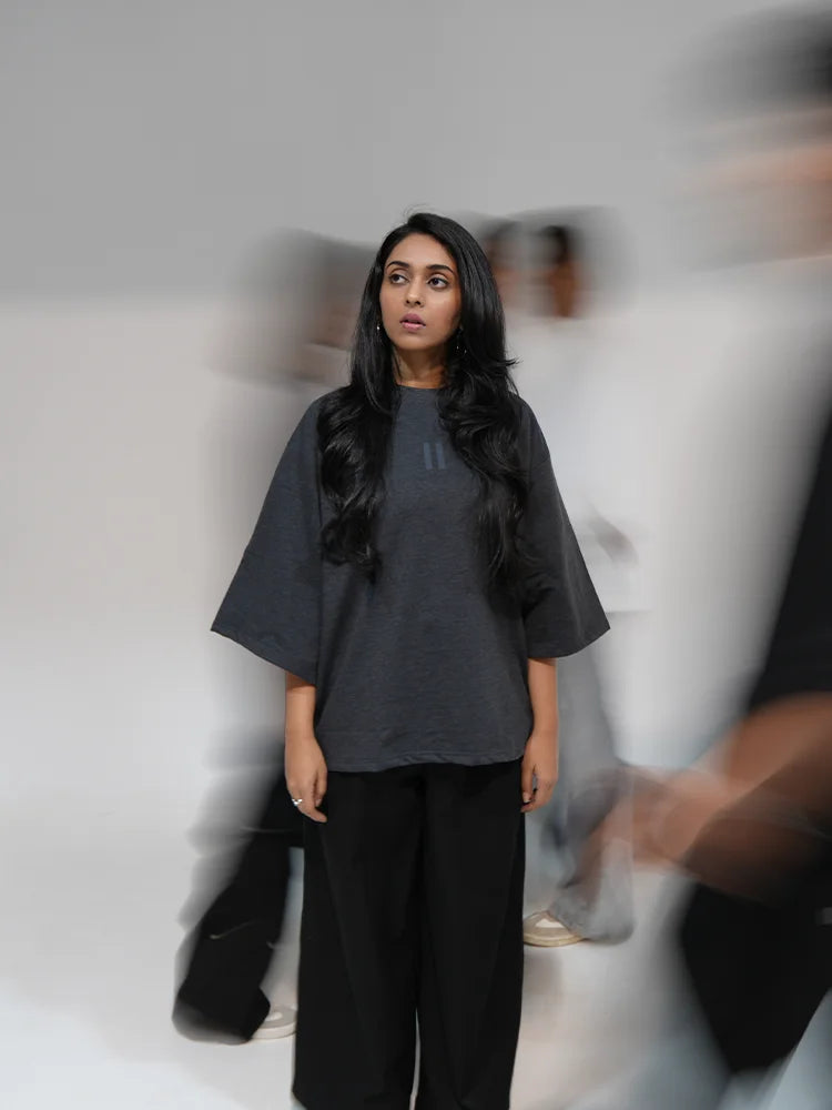 Stone Grey Melange - The Pause Tee