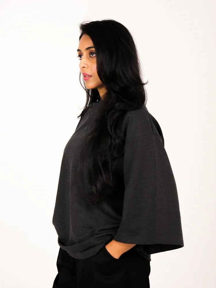 Stone Grey Melange - The Pause Tee