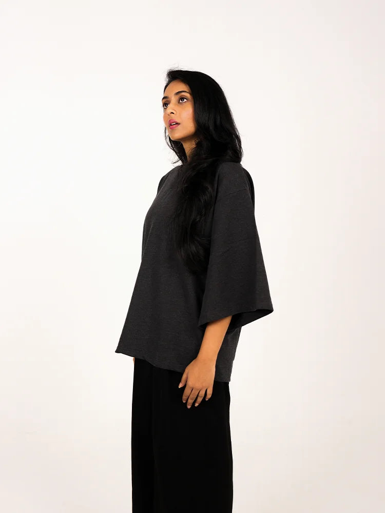 Stone Grey Melange - The Pause Tee