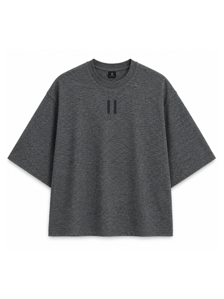 Stone Grey Melange - The Pause Tee